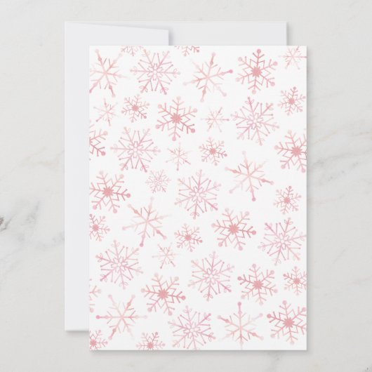 Invitation Pink Arctic Animals Birthday (Dos)