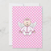 Invitation Pink Baby bouteille de douche spot (Dos)