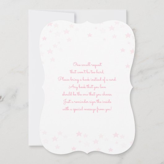 Invitation Pink Baby pieds c'est un Baby shower de fille (Dos)