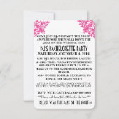 Invitation Pink Bacheloror Party VIP PASS (Dos)