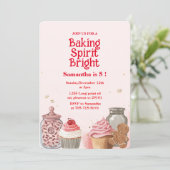 Invitation Pink Baking Spirit Bright `Birthday (Debout devant)