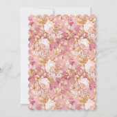 Invitation Pink Balloons, Stripes Bloom Baby Shower Scalloped (Dos)