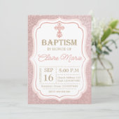 Invitation Pink Baptism (Debout devant)