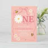 Invitation Pink Bee N'est-elle pas UNderful Daisy premier ann (Debout devant)