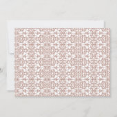 Invitation Pink & Beige Chic Country Garden Tea Party (Dos)