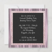 Invitation Pink Black Damask Photo Sweet 16 Party (Dos)
