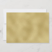 Invitation Pink Black Gold Moderne 18e fête d'anniversaire (Dos)