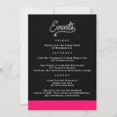 Invitation Pink Black Her Last Rodeo Bachelorette Party (Dos)