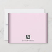 Invitation Pink Black Photo Sweet 16 Anniversaire (Dos)