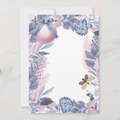 Invitation Pink Blue Christmas Berries Bridesmaiers Déjeuner (Dos)