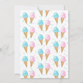 Invitation Pink Blue Glace Cream Genre Revevela Party (Dos)