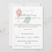 INVITATION PINK BLUE KITE ENFANTS CLASSE D'ACTIVITÉ INVITATIO (Devant)