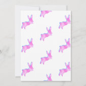 Invitation Pink Blue Purple Cute Bunny Easter Brunch Egg Hunt (Dos)