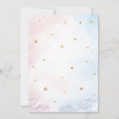 Invitation Pink Blue Twinkle Little Star Gender Reveal (Dos)