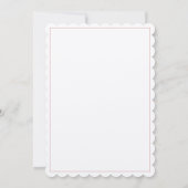 Invitation Pink Blush Felt Livre blanc Baby shower lapin (Dos)