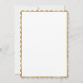 Invitation Pink Blush Floral Gold Élégant déjeuner nuptial #4 (Dos)