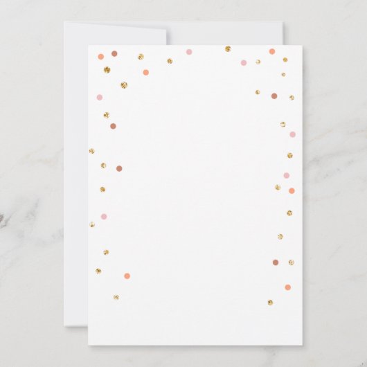 Invitation Pink Boho Ice Cream Cone Confetti Anniversaire Inv (Dos)