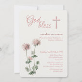 Invitation Pink Botanical (Devant)