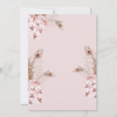 Invitation Pink Bow Baby Shower Blush Pink (Dos)