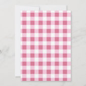 Invitation Pink Bow Backyard BabyQ Baby Shower (Dos)