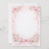 Invitation Pink Bow Castle First Birthday (Dos)