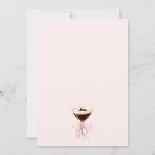 Invitation Pink Bow Coffee Bridal Shower (Dos)