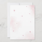 Invitation Pink Bow Girl 1er anniversaire (Dos)