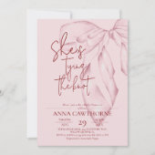 Invitation Pink Bow ⎮Modern Elegant Bridal Shower (Devant)