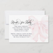Invitation Pink Bow moderne Élégante fille Baby shower couche (Dos)