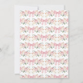 Invitation Pink Bow Pumpkin Baby Shower (Dos)