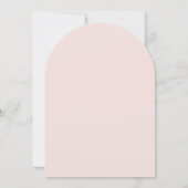 Invitation Pink Bow Rose Floral Girl First Communion Arch (Dos)