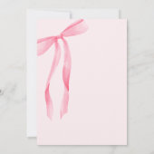 Invitation Pink Bow She is Tying the Knot Bridal Shower (Dos)