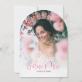 Invitation Pink Bow She's Tying the Knot Bridal Shower Photo (Dos)