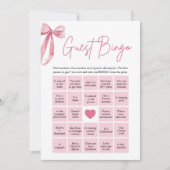 Invitation Pink Bow Trouvez le jeu de Fête des mariées de Bin (Devant)