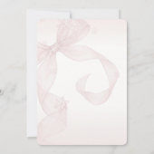 Invitation Pink Bow Winter Thirty Birthday Girl Party (Dos)