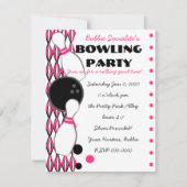 Invitation Pink Bowling (Devant)