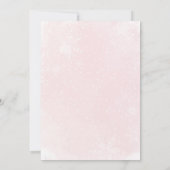 Invitation Pink Bows Baby shower de Noël Baby Memory Jeu (Dos)