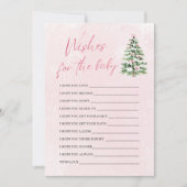 Invitation Pink Bows voeux de Noël pour le jeu de conseil pou (Devant)