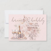 Invitation Pink Brunch & Bubbly Wedding Shower (Devant)