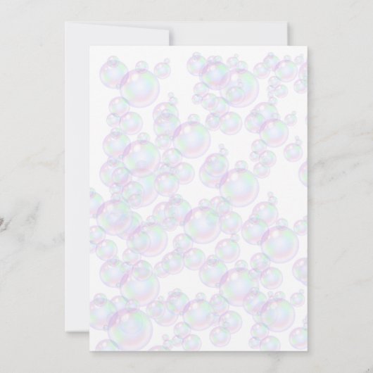 Invitation Pink Bubble Duck 1st Birthday Invite (Dos)