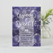 Invitation Pink Bubble Hearts mignon fille 90's Anniversaire  (Debout devant)