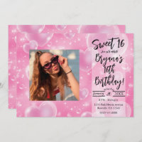 Pink Bubble Hearts mignon fille 90's Anniversaire