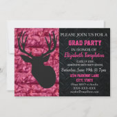 Invitation Pink Camo Deer Hunting Party (Devant)