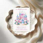 Invitation Pink Candyland Castle 1ère fête d'anniversaire