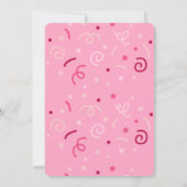 Invitation Pink Cat Kids Birthday Party (Dos)