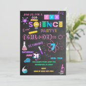 Invitation Pink Chalkboard (Debout devant)