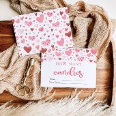 Invitation Pink Chérie Valentine Combien de bonbons Jeu