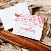 Invitation Pink Chérie Valentine Combien de bonbons Jeu