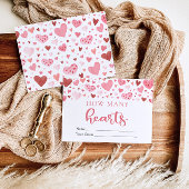 Invitation Pink Chérie Valentine Combien de Coeurs Jeu