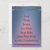 Invitation Pink Christmas Tree Amusant Élégante Soirée Chic (Dos)